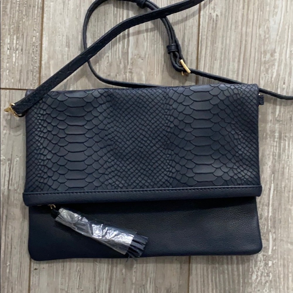 Gigi New York Convertible Clutch Crossbody snake